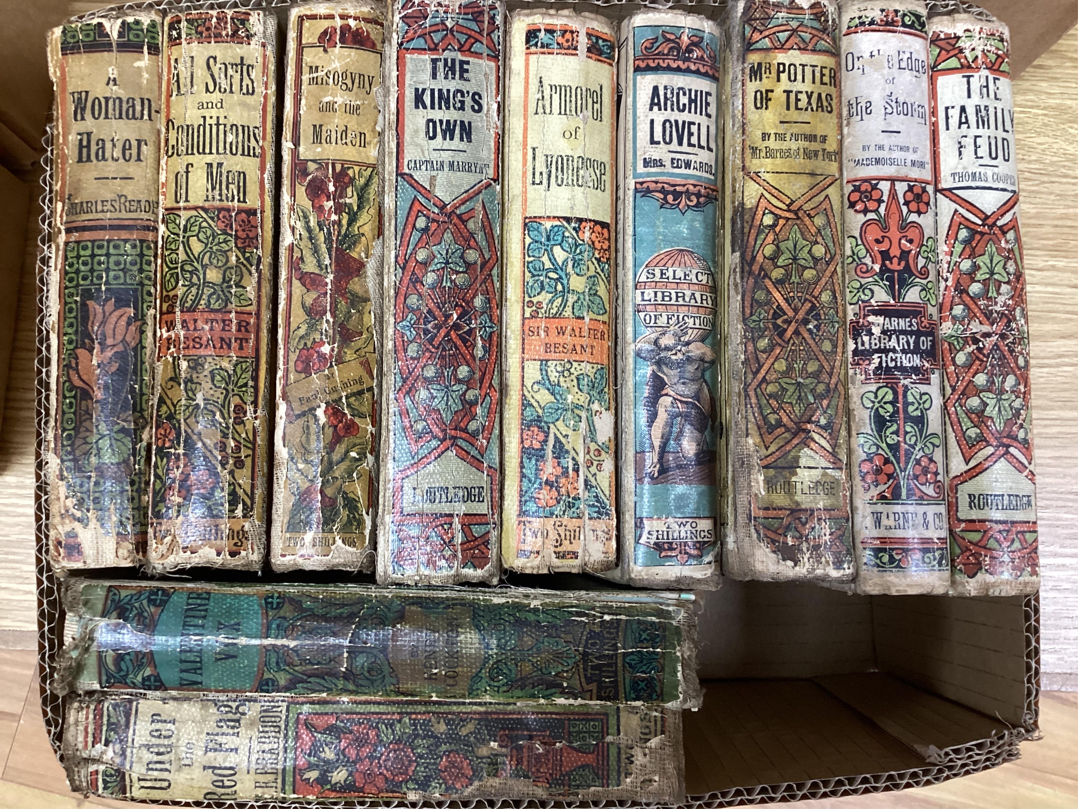 Yellowbacks - 11 titles, including Reade's A Woman Hater